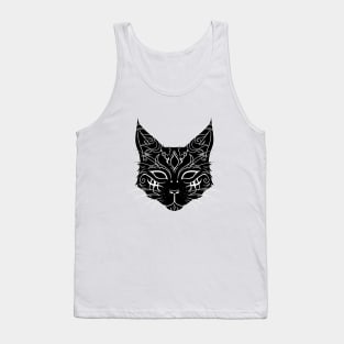 Black Mystic Cat Tank Top